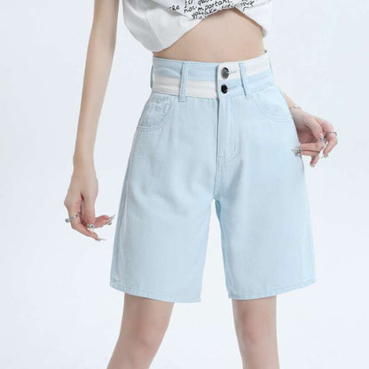 Women’s Cotton Wide-Leg Pants – High/Mid Waist | Meteor Blue, White, Rose Red | XS–2XL