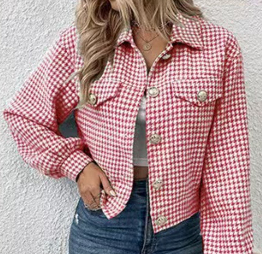 Women’s Short-Length Polyester Top – Long Sleeve | Light Blue, Red, Brown, Black | S–XL hanyelevate