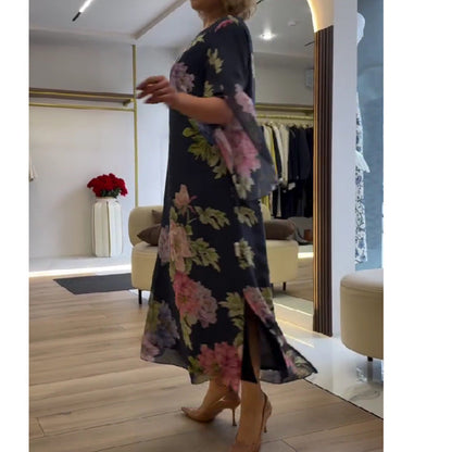 Stylish Printed Women’s Dress – Elegant Summer Fashion Outfit hanyelevate