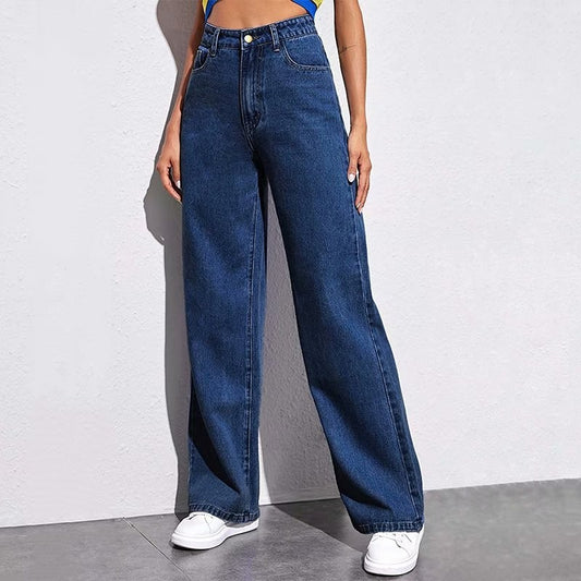 Men’s Cotton Straight-Leg Pants – Mid Waist, Casual Everyday Wear