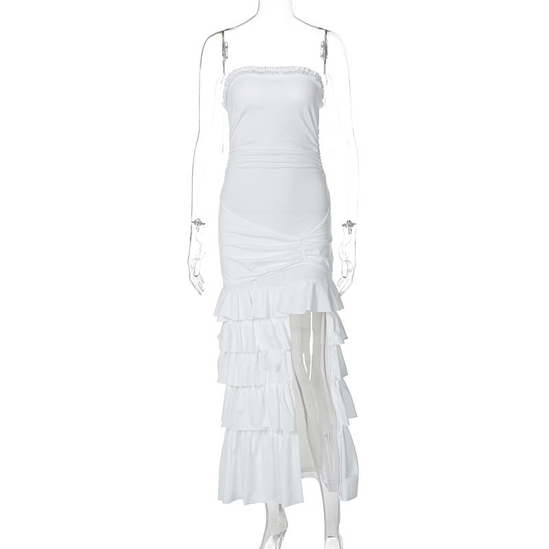 Women’s Street Fashion One-Step Dress – White & Pink | S–L hanyelevate