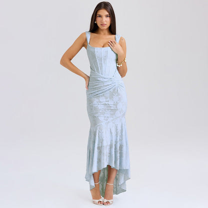 Mozision Off-Shoulder Backless Evening Dress – Purple Strapless Ruched Bodycon Party Dress for Women hanyelevate