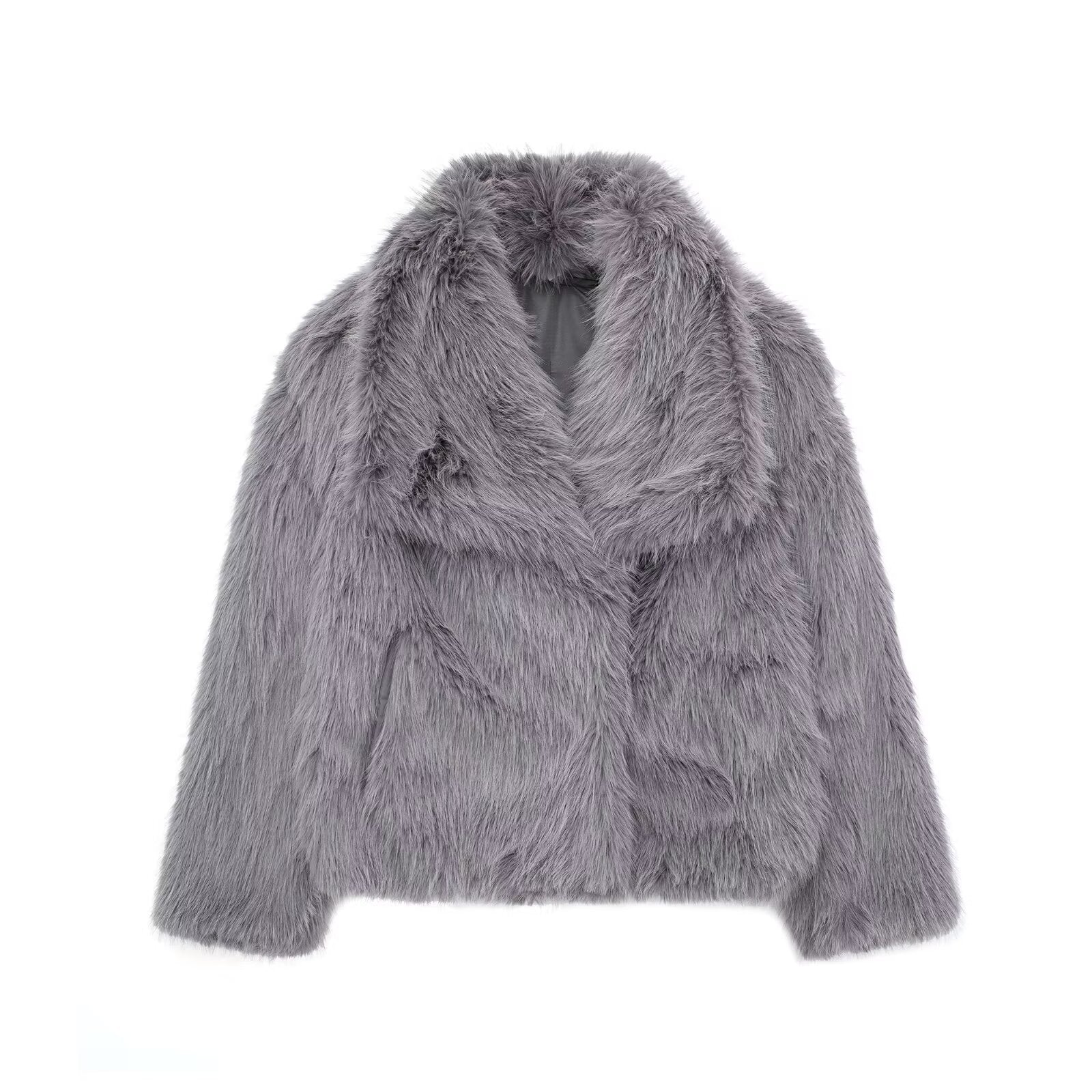 Women’s Winter Plush Coat – Thicken Lapel Casual Long Sleeve Outwear hanyelevate