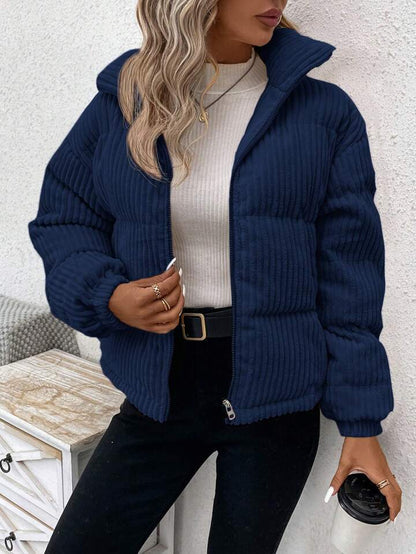 Women’s Loose Corduroy Shirt – Long Sleeve Cotton Blouse | Casual Button Down | S–XL | Multiple Colors