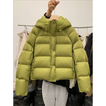 Women’s Thick Loose-Fit Polyester Jacket with Pockets – Commuting Style